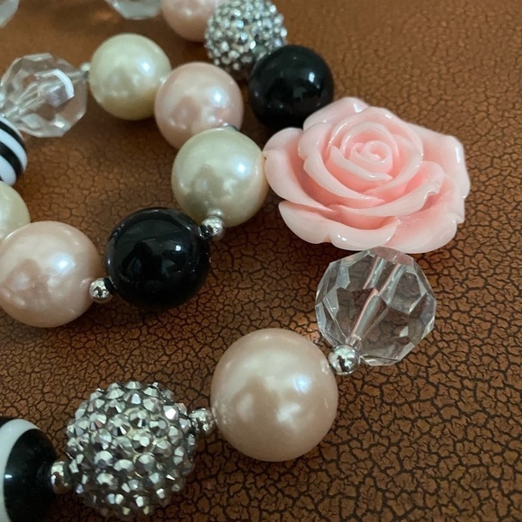 Necklace & Bracelet Stretch Fashion Acrylic Statement (#2) - Picture 7 of 7